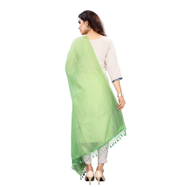 51956459460_256323f618_o_d-1000x1000-1.webp Generic Women's Cotton Silk Strips Printed Dupatta (Parrot Green, Length:2-2.4 mtr)