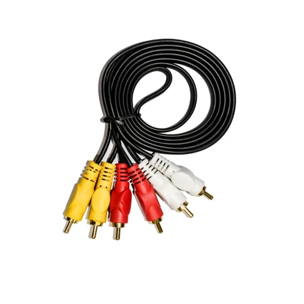 51958835092_621f816432_o_d-1000x1000-1.webp Generic 3RCA Male to 3RCA Male Audio Video Cable 1.5 Yards Compatible for TV, LCD, LED, DTH, DVD, VCR (Black)