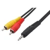 51959895623_dc6087a51b_o_d-1000x1000-1.webp Generic 3.5mm Stereo Audio Male to 2RCA Male EP to 2RCA 1.5 Yards Connects Mobile and Home Theatre (Black)