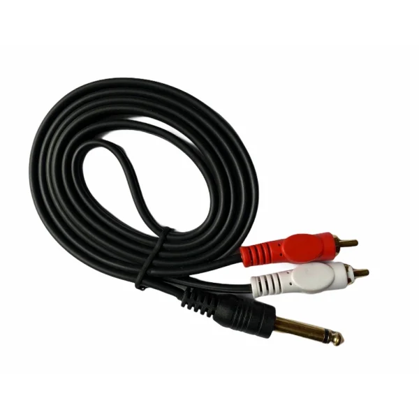 51959900008_28f253acd2_o_d-1000x1000-1.webp Generic 6.35mm Jack to 2RCA Audio Cable Male to Male 1.5 Yards Connects Home Theatre, DVD, Speaker, Headphone, Mixer, Amplifier, Guitar, Karaoke System (Black)