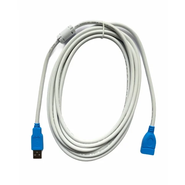 51960124454_4728f614e8_o_d-1000x1000-1.webp Generic USB Male to Female Extension Cable 3 Yards Supports LCD, LED, TV USB Ports Connects Printer, PC, External Hard Drive (White)