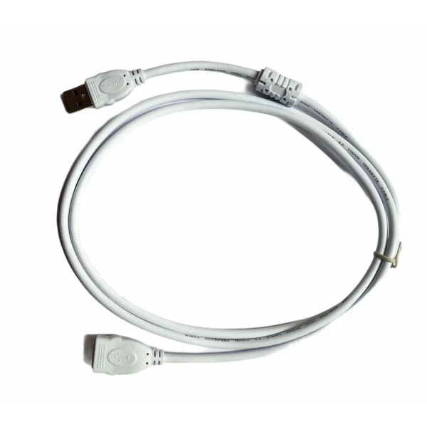 51960124489_1a11481b4a_o_d-1000x1000-1.webp Generic USB Male to Female Extension Cable 1.5 Yards Supports LCD, LED, TV USB Ports Connects Printer, PC, External Hard Drive (White)