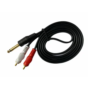 51960124564_21c7b3912a_o_d-1000x1000-1.webp Generic 6.35mm Jack to 2RCA Audio Cable Male to Male 1.5 Yards Connects Home Theatre, DVD, Speaker, Headphone, Mixer, Amplifier, Guitar, Karaoke System (Black)