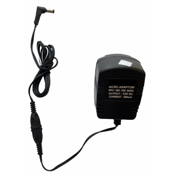 51960128854_96530177cc_o_d-1000x1000-1.webp Generic 12V 500mA Power Adapter, Power Supply AC Input 200 240 V and Output 12V 500mA for Set Top Box_DTH Box, CCTV System, Router, Other Electronics And IT Gadgets with DC Pin (Black)