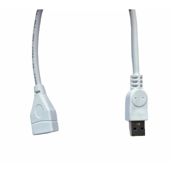 51960410165_8d9f280a8d_o_d-1000x1000-1.webp Generic USB Male to Female Extension Cable 1.5 Yards Supports LCD, LED, TV USB Ports Connects Printer, PC, External Hard Drive (White)