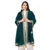53509241502_72e8194e20_o_d-1000x1000-1.webp Generic Women's Velvet Gotta Patti Dupatta (Dark Green, Length: 2.25 to 2.50 Mtr)
