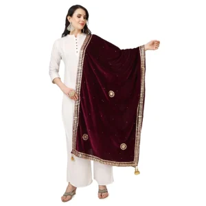 53509241587_b23a620c3b_o_d-1000x1000-1.webp Generic Women's Velvet Gotta Patti Dupatta (Purple, Length: 2.25 to 2.50 Mtr)