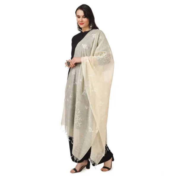 53509244782_063840b09e_o_d-1000x1000-1.webp Generic Women's Cotton Embroidered Dupatta (Off-White, Length: 2.25 to 2.50 Mtr)