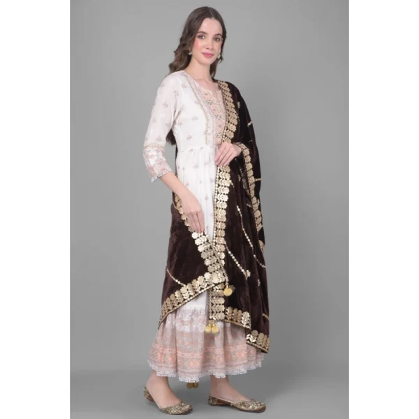 53509247477_307d1c14e5_o_d-1000x1000-1.webp Generic Women's Velvet Gotta Patti Dupatta (Brown, Length: 2.25 to 2.50 Mtr)
