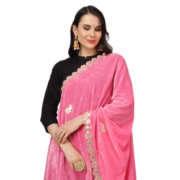 53510128716_7088352a02_o_d-1000x1000-1.webp Generic Women's Velvet Gotta Patti Dupatta (Pink, Length: 2.25 to 2.50 Mtr)
