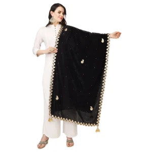 53510131016_0a92a943d0_o_d-1000x1000-1.webp Generic Women's Velvet Gotta Patti Dupatta (Black, Length: 2.25 to 2.50 Mtr)