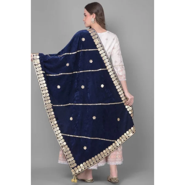 53510306623_b451d4285b_o_d-1000x1000-1.webp Generic Women's Velvet Gotta Patti Dupatta (Navy, Length: 2.25 to 2.50 Mtr)