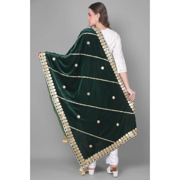53510306628_38051b65f9_o_d-1000x1000-1.webp Generic Women's Velvet Gotta Patti Dupatta (Green, Length: 2.25 to 2.50 Mtr)
