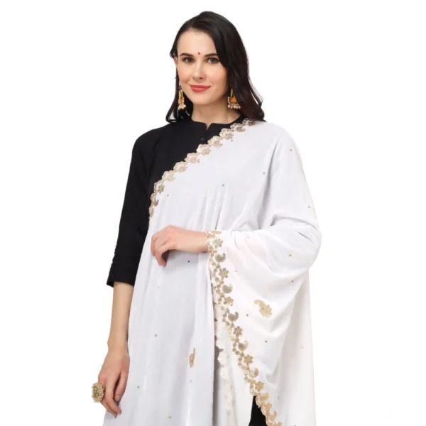 53510448399_ce29ebb95f_o_d-1000x1000-1.webp Generic Women's Velvet Gotta Patti Dupatta (White, Length: 2.25 to 2.50 Mtr)