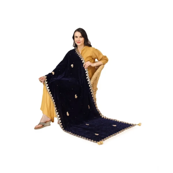 53510450809_9bbe43af71_o_d-1000x1000-1.webp Generic Women's Velvet Gotta Patti Dupatta (Blue, Length: 2.25 to 2.50 Mtr)