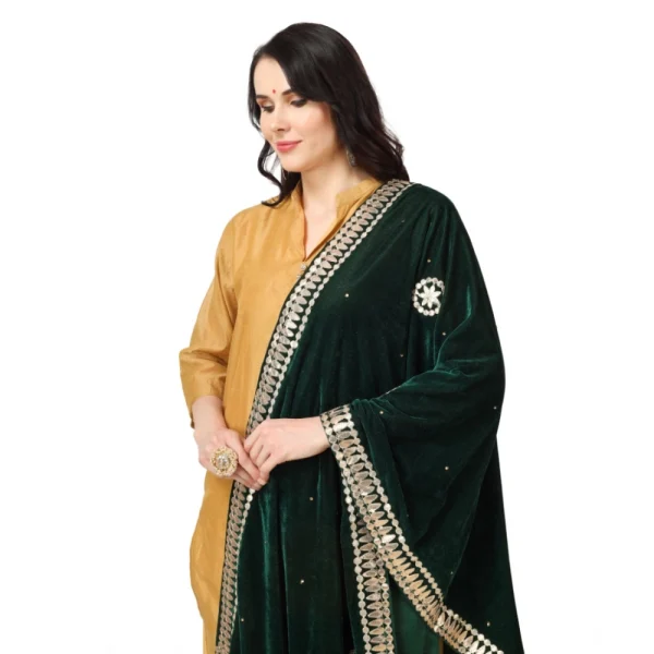 53510451864_354bc87734_o_d-1000x1000-1.webp Generic Women's Velvet Gotta Patti Dupatta (Green, Length: 2.25 to 2.50 Mtr)