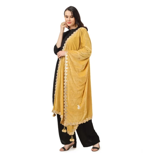 53510452069_2dc11a6849_o_d-1000x1000-1.webp Generic Women's Velvet Gotta Patti Dupatta (Yellow, Length: 2.25 to 2.50 Mtr)