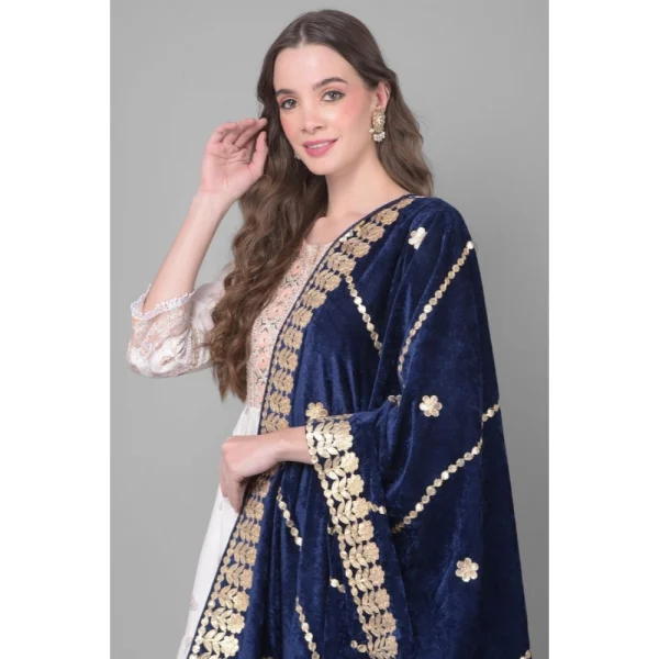 53510458404_dbd9731ac2_o_d-1000x1000-1.webp Generic Women's Velvet Gotta Patti Dupatta (Navy, Length: 2.25 to 2.50 Mtr)