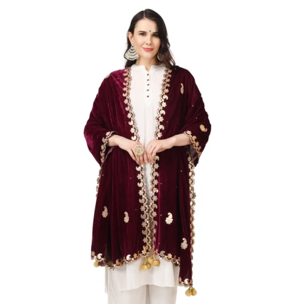 53510562400_e884985d2b_o_d-1000x1000-1.webp Generic Women's Velvet Gotta Patti Dupatta (Purple, Length: 2.25 to 2.50 Mtr)