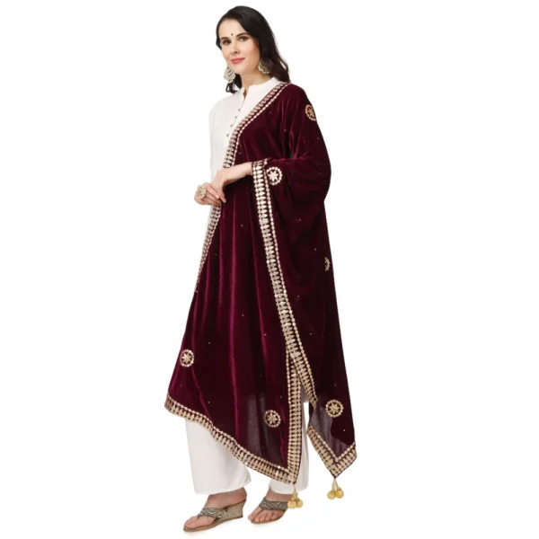 53510563740_9e8319359c_o_d-1000x1000-1.webp Generic Women's Velvet Gotta Patti Dupatta (Purple, Length: 2.25 to 2.50 Mtr)