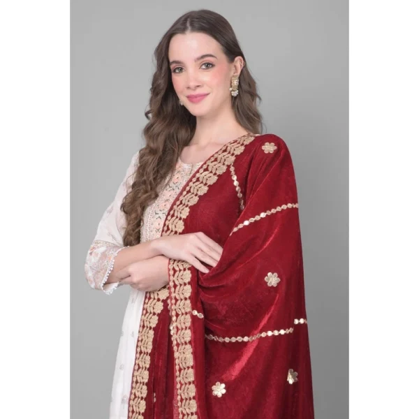 53510568395_9ca4bb15f4_o_d-1000x1000-1.webp Generic Women's Velvet Gotta Patti Dupatta (Maroon, Length: 2.25 to 2.50 Mtr)
