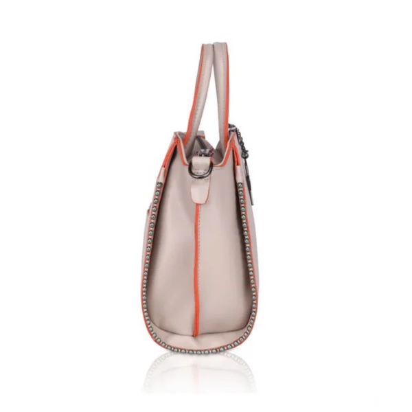 53745157999_6812d5603e_o_d-1000x1000-1.webp Women's Faux Leather Metal Beads Handbag (Khaki)
