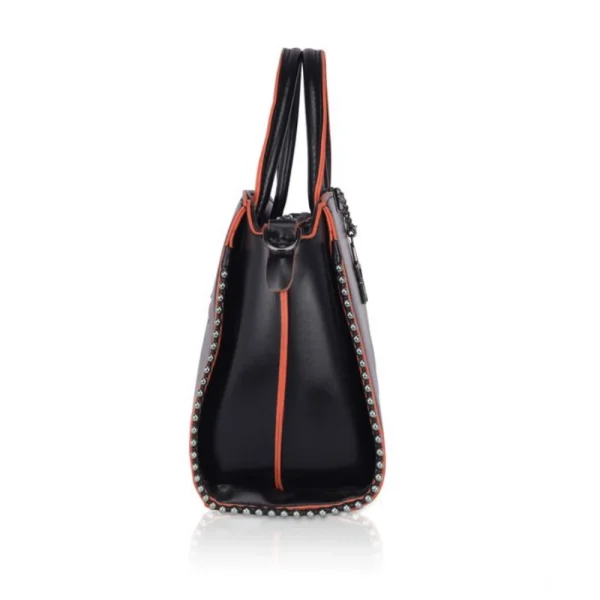 53745244140_0c69fb2250_o_d-1000x1000-1.webp Women's Faux Leather Metal Beads Handbag (Black)