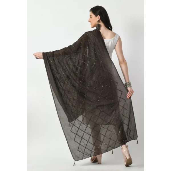 53767414712_281d46af14_o_d-1000x1000-1.webp Generic Women's Chanderi Self Design Dupatta (Dark Browm, Length: Free Size)
