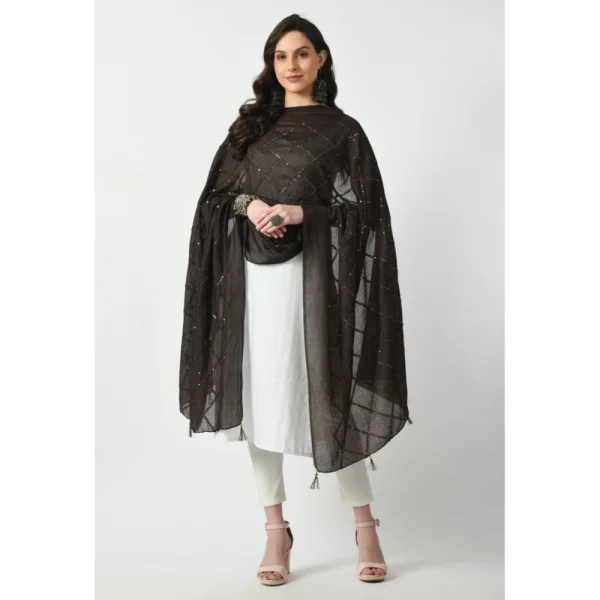 53768325876_65bf997f3a_o_d-1000x1000-1.webp Generic Women's Chanderi Self Design Dupatta (Dark Browm, Length: Free Size)