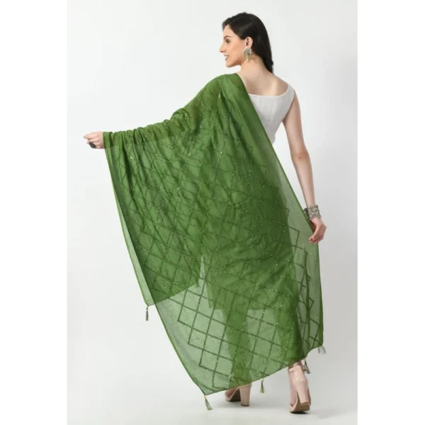 53768742440_c714580464_o_d-1000x1000-1.webp Generic Women's Chanderi Self Design Dupatta (Mehandi, Length: Free Size)