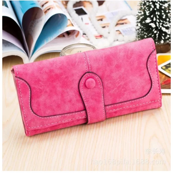 54248700462_a3119468d8_o_d-1000x1000-1.webp Women's Faux Leather Medium Snap Button Wallet (Pink)