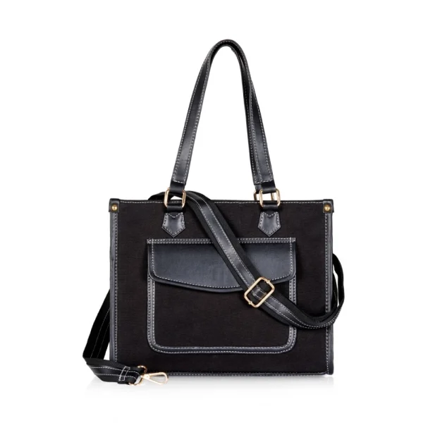 54249594421_43081df710_o_d-1000x1000-1.webp Women's Canvas Medium Top handle Satchel Zipper Handbag (Black)