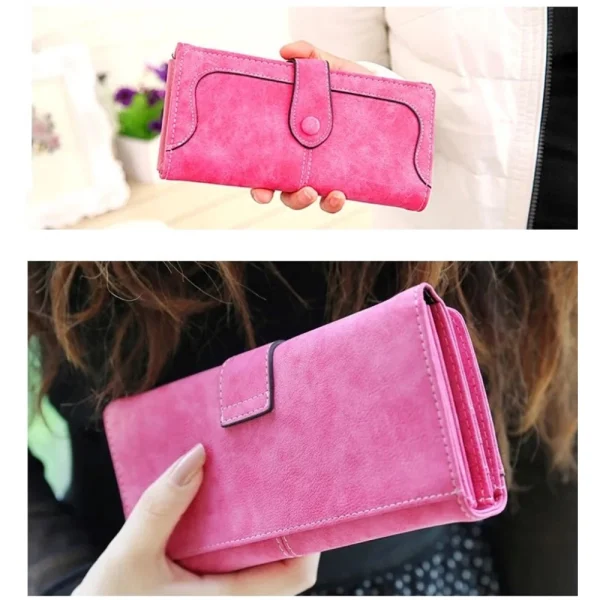 54249853414_9c2ba16fc9_o_d-1000x1000-1.webp Women's Faux Leather Medium Snap Button Wallet (Pink)