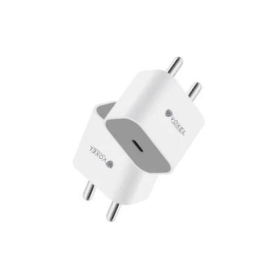 Generic VOXEL 20 Watt ‘ C ‘ Port PD Charger AB Plastic (White)