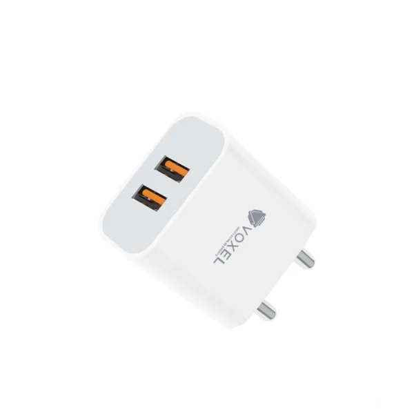 54343041619_aa129dee26_o_d-1000x1000-1.webp Generic VOXEL 18 Watt Double Usb Port Charger AB Plastic (White)
