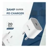 54343059493_74b619958c_o_d-1000x1000-1.webp Generic VOXEL 20 Watt ' C ' Port PD Charger AB Plastic (White)