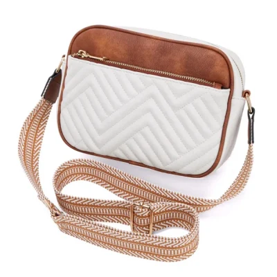 Women’s PU Leather Zipper Sling Bag